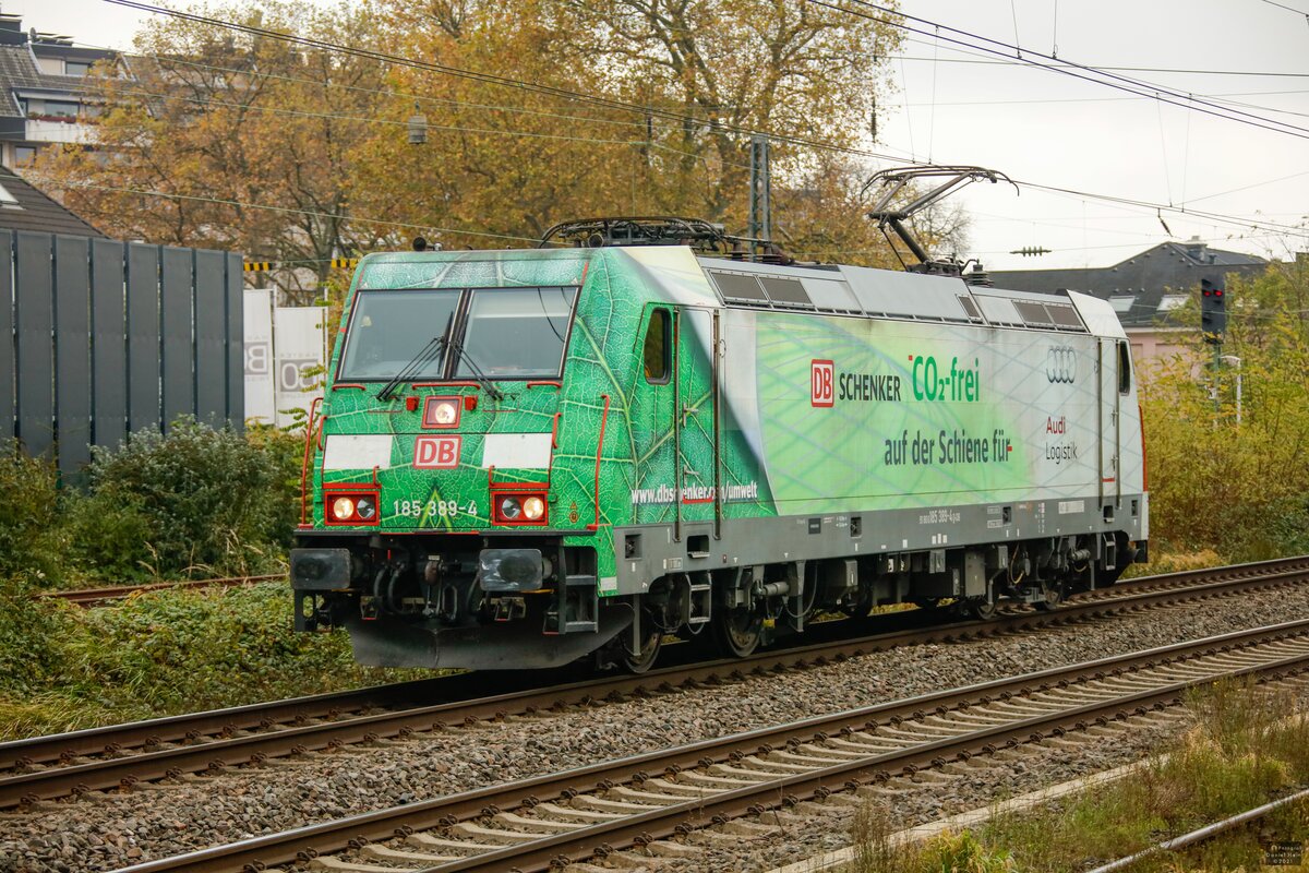 185 389-4 DB  CO2-frei  in Hilden, November 2021.