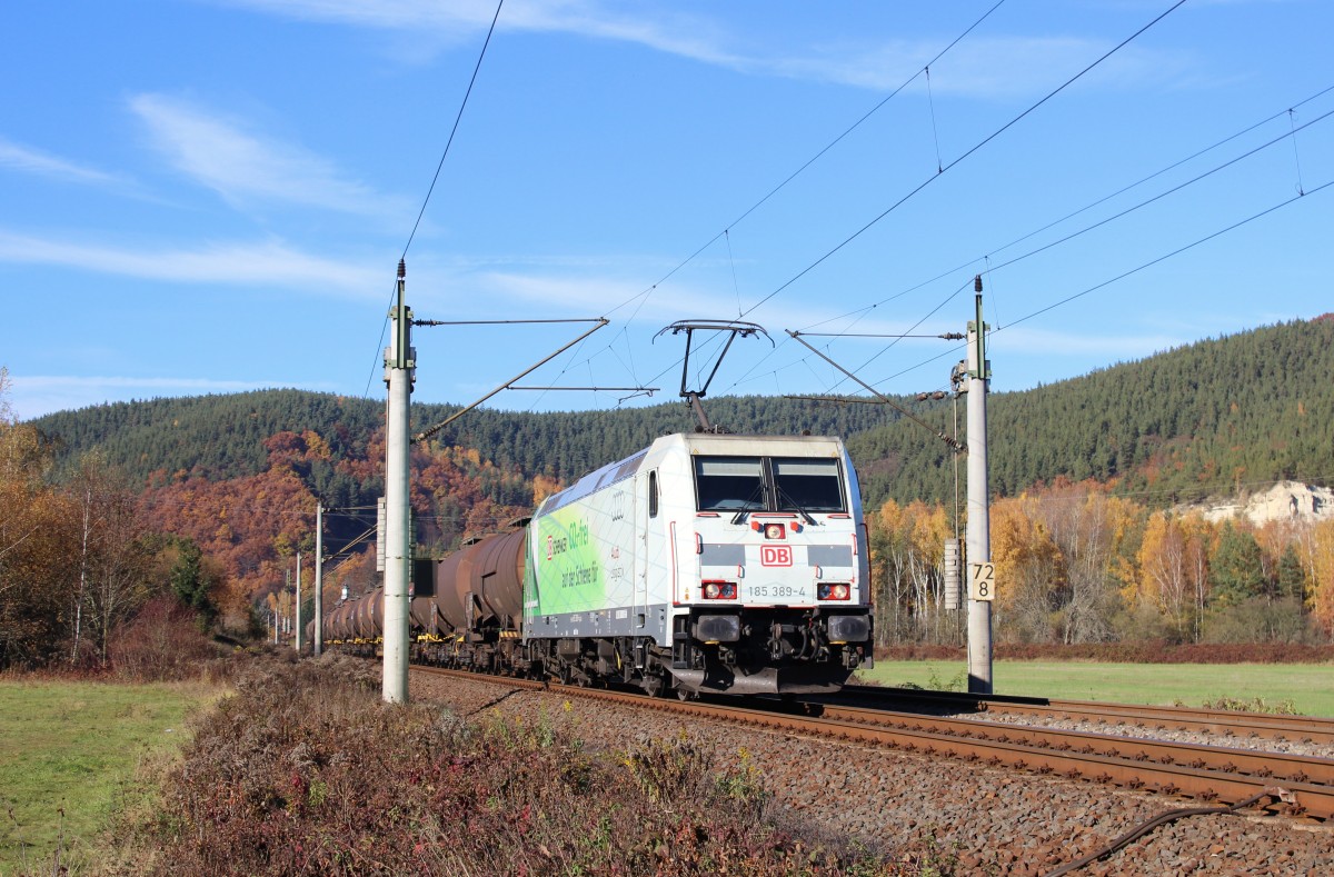 185 389-4 zu sehen am 02.11.15 in Remschütz.