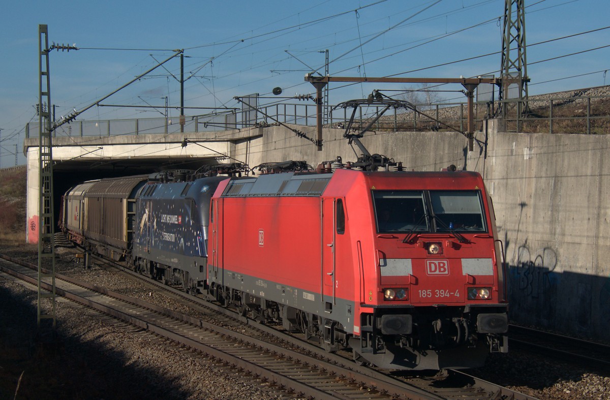 185 394 & 1116 126 `Licht ins Dunkle´ am 05.12.15 bei München-Trudering