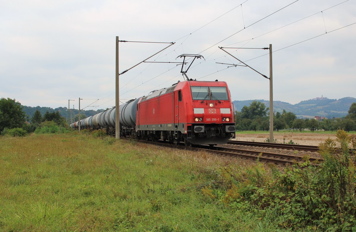 185 395-1 mit GC 62522 am 18.09.16 bei Großeutersdorf.