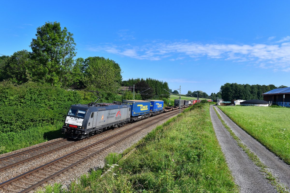 185 407 mit DGS 43153 am 01.08.2019 bei Vogl.