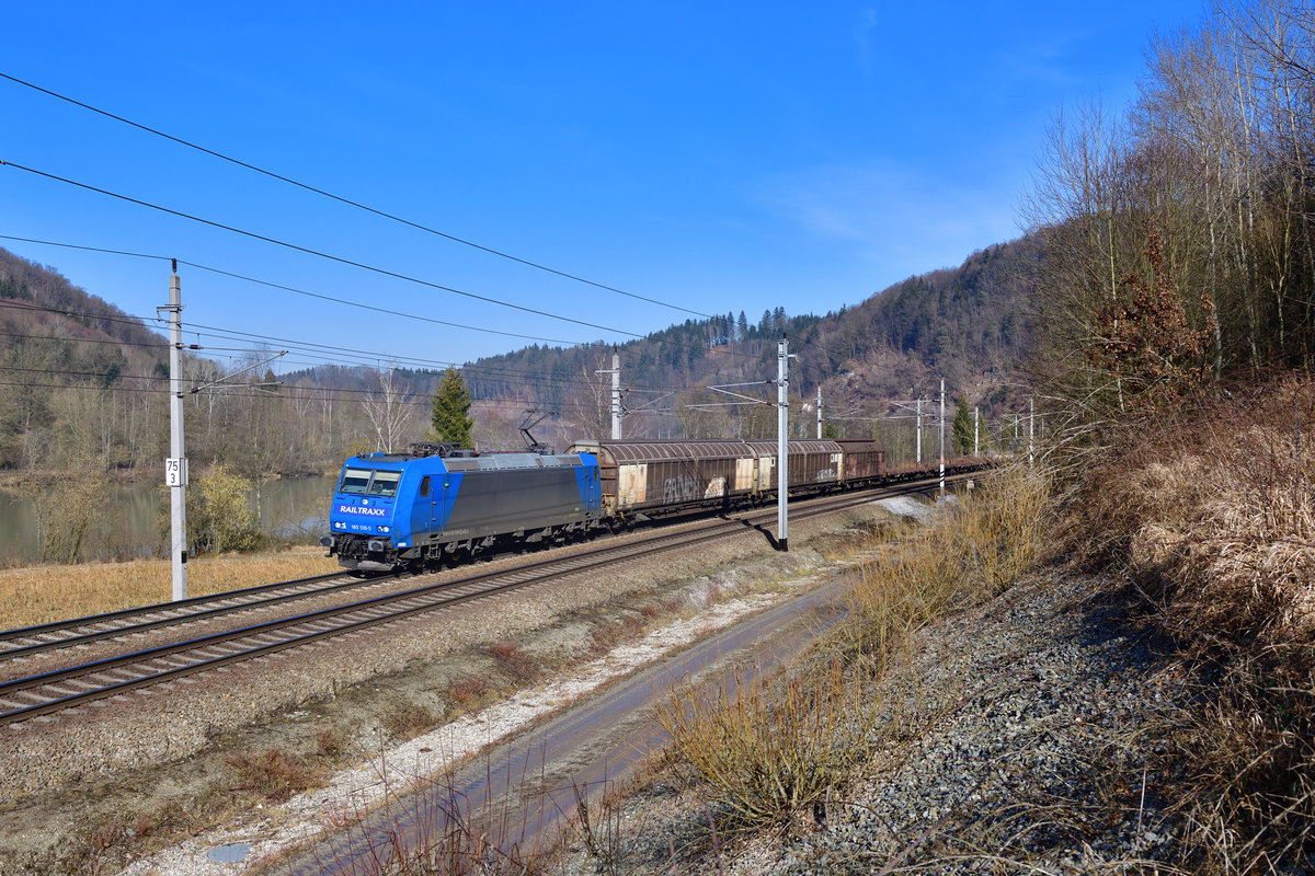 185 510 mit GAG 44973 am 09.02.2020 bei Wernstein am Inn.