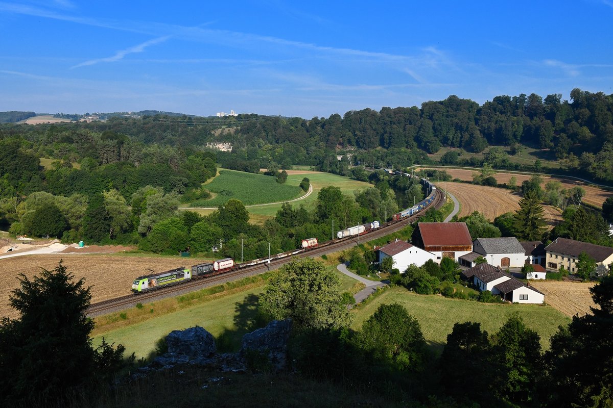 185 532 mit DGS 41939 am 20.07.2019 bei Hagenacker.