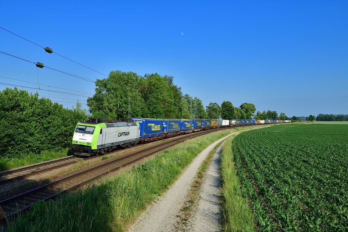 185 533 mit DGS 41938 am 13.06.2019 bei Langenisarhofen.
