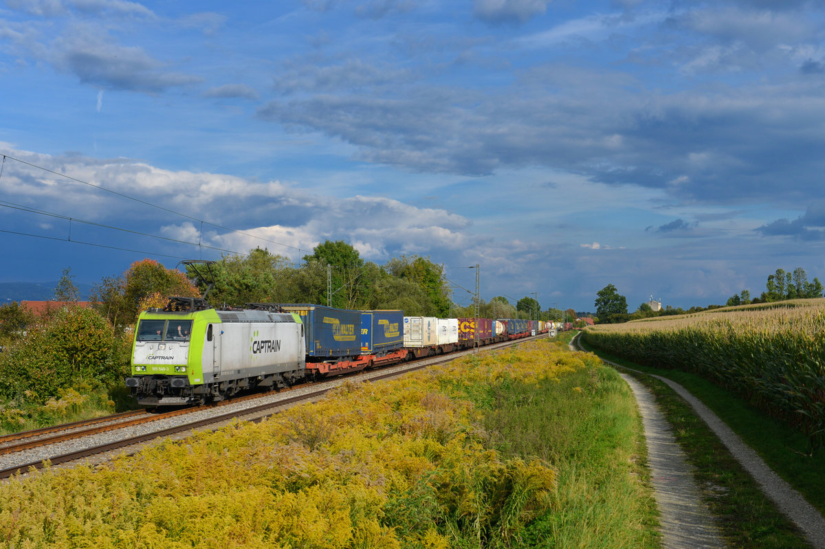 185 549 mit DGS 42922 am 24.09.2017 bei Langenisarhofen. 