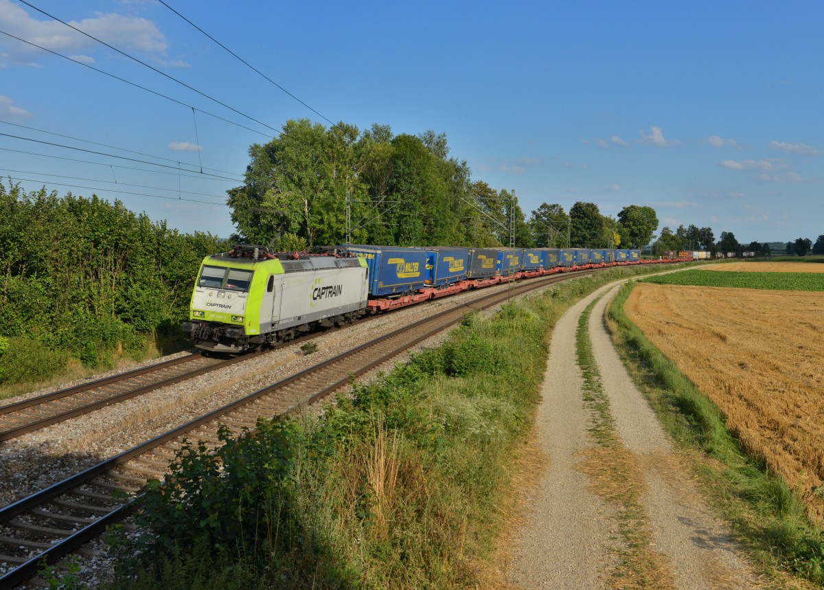185 549 mit DGS 43920 am 30.07.2015 bei Langenisarhofen.