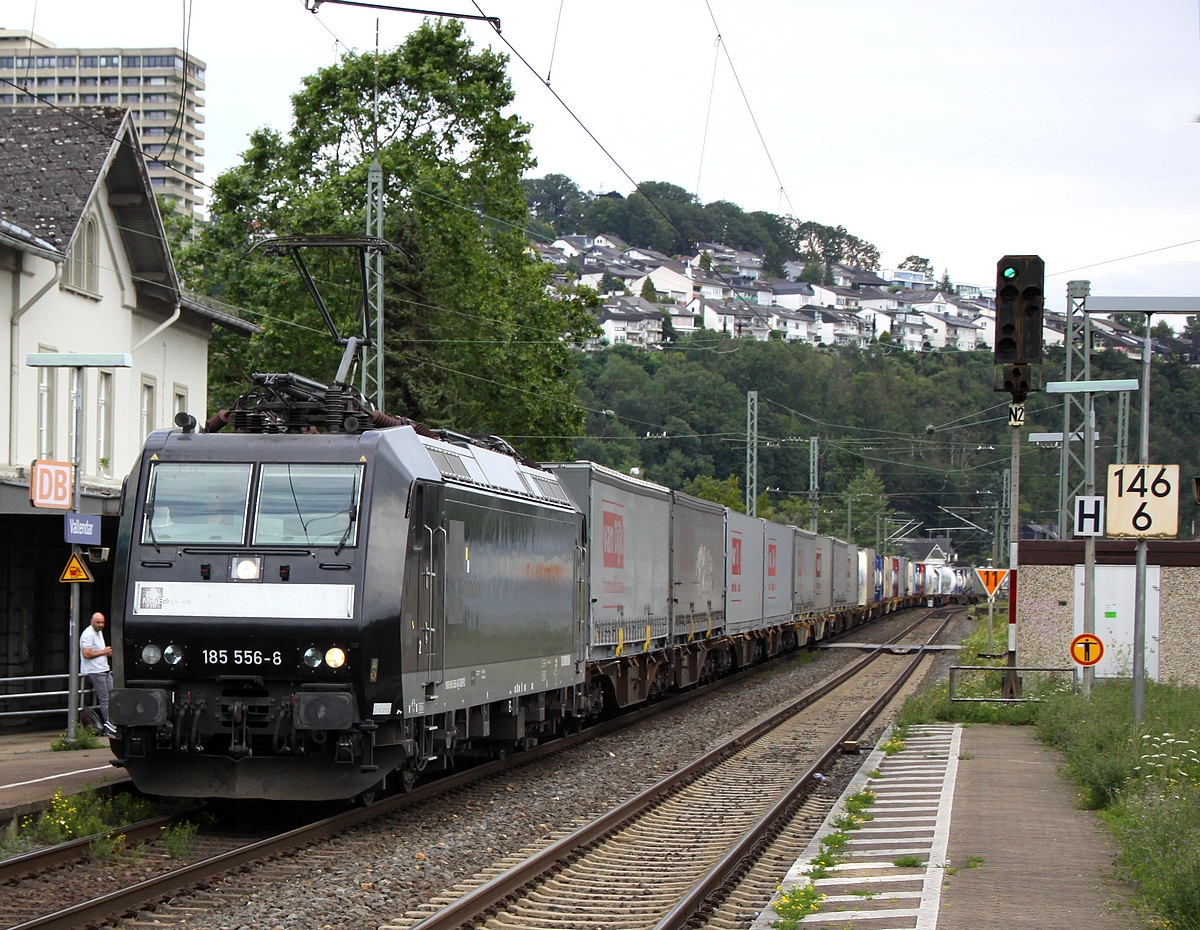 185 556 passiert (auf dem rechten Auge blind) Vallendar auf der rechten Rheinseite am 10.08.2021