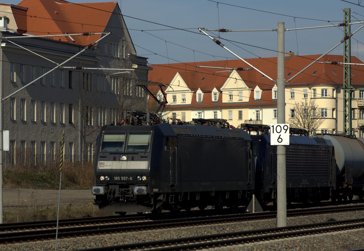 185 557 - 6 in Radebeul Ost. 04.04.2015 08:35 Uhr.