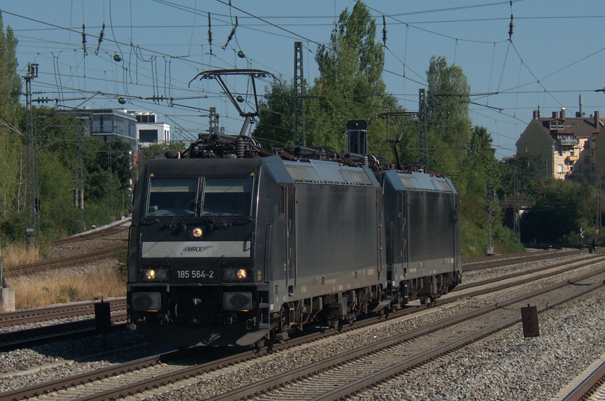 185 564 & 574 am 29.08.15 am Heimeranplatz zu München