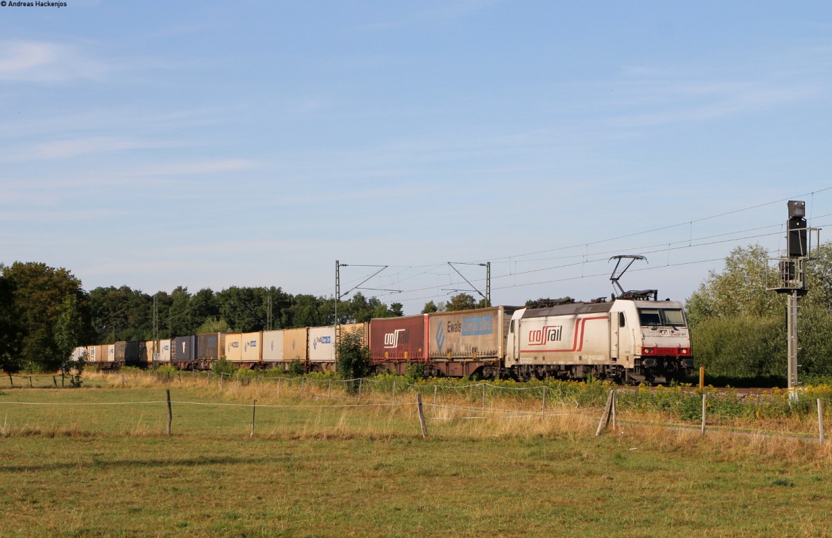 185 578-2 mit einem KV Zug bei Niederschopfheim 5.8.15