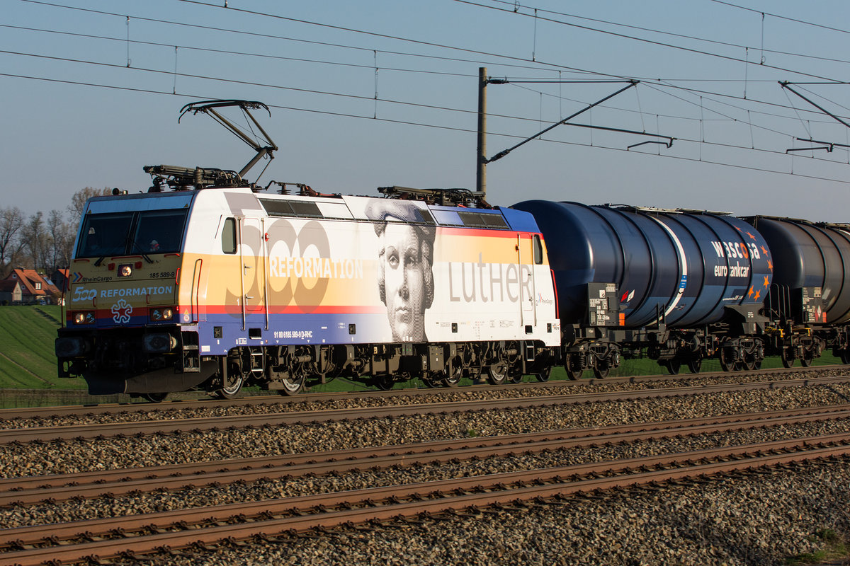 185 589-9 im Luther design am 30.03.2017 bei Hebertshausen