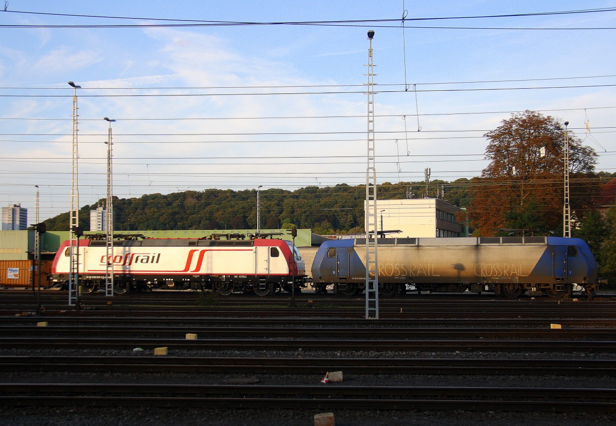 185 597-2 und 145 CL-203 beide von Crossrail stehen auf dem Abstellgleis in Aachen-West.
Aufgenommen vom Bahnsteig in Aachen-West in der Abendsonne am Abend vom 28.9.2014.