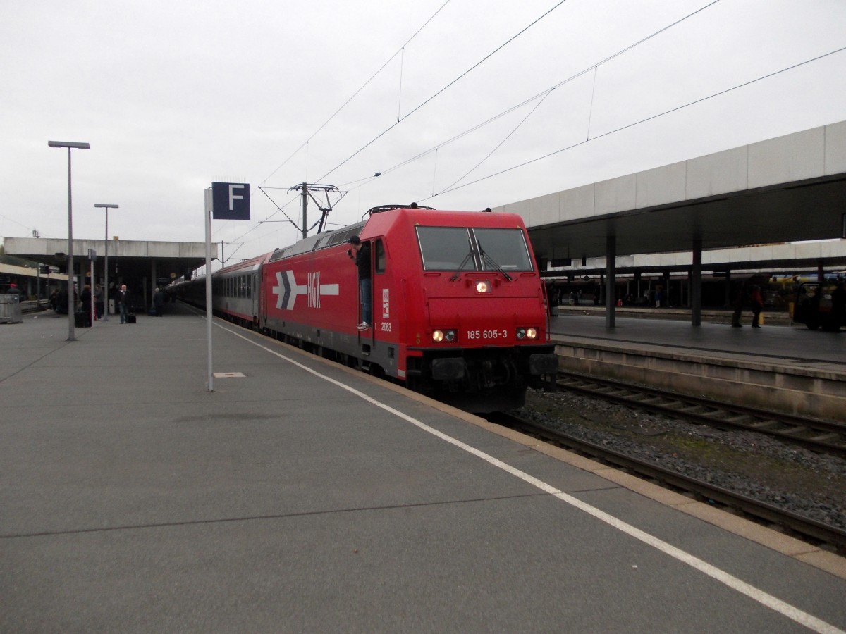 185 605 - Sonderzug in Hannover, am 06.10.2013