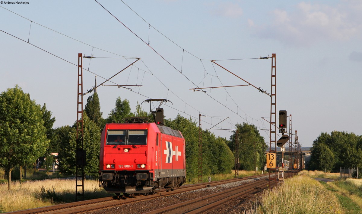 185 606-1 als Tfzf bei Thüngersheim 18.6.14