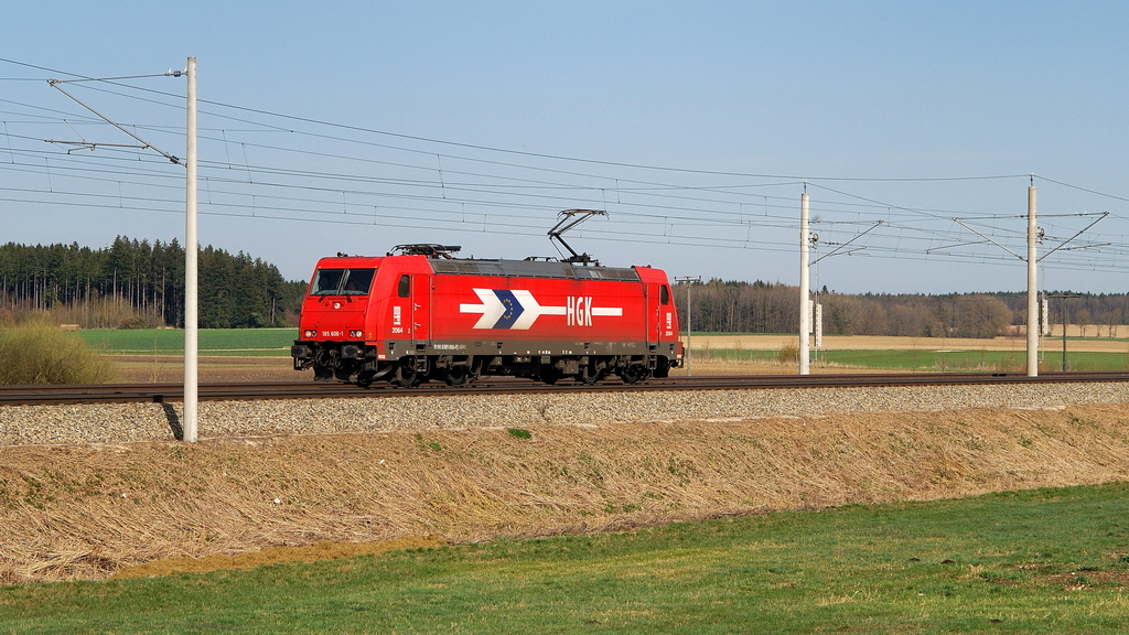 185 606 (HGK) bei Mammendorf (30.03.2014)