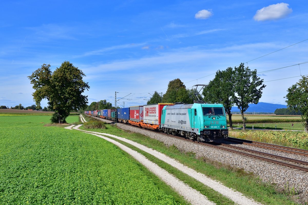 185 608 mit DGS 40679 am 19.09.2019 bei Langenisarhofen.