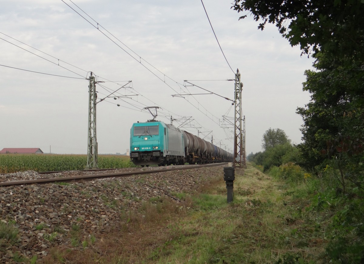185 618-6 zu sehen am 18.09.14 in Neu-Ulm.