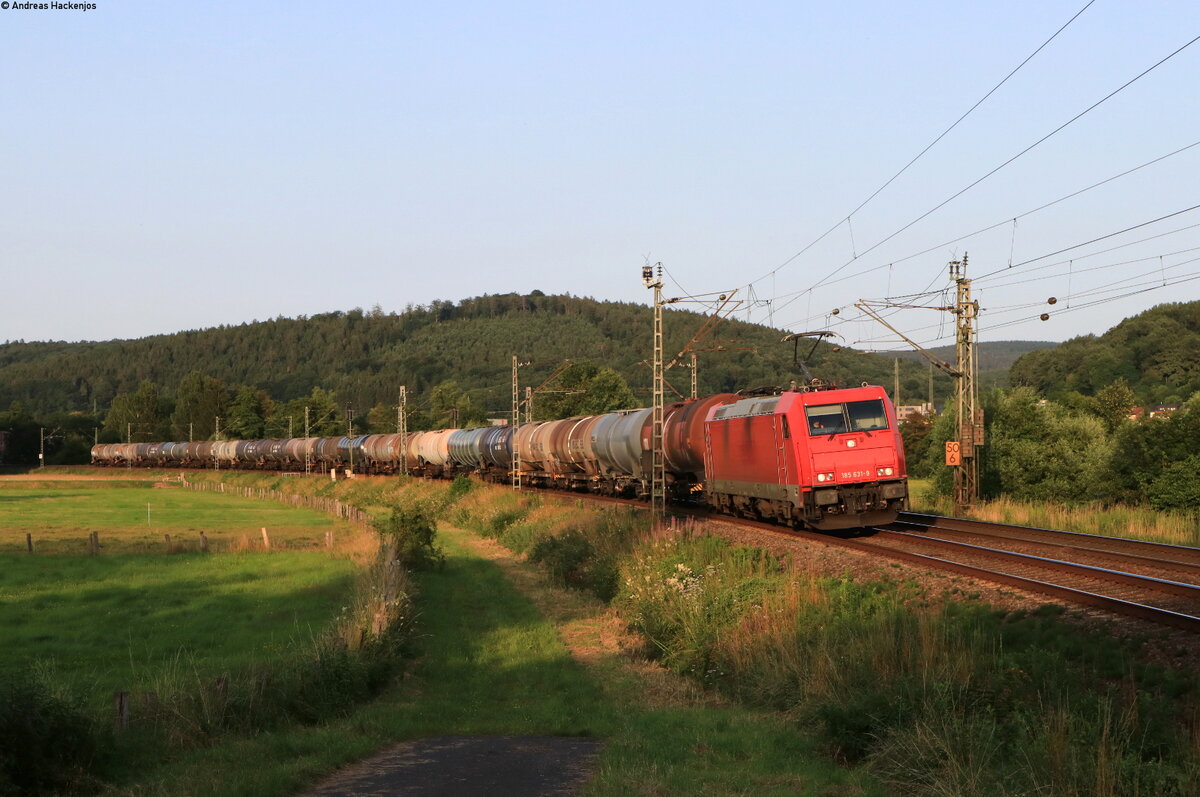 185 631-9 mit dem DGS 41685 (Angermünde-Basel Bad Bf) bei Wirtheim 18.7.21