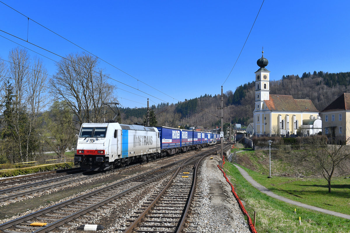 185 635 mit GAG 46691 am 08.04.2018 in Wernstein am Inn. 