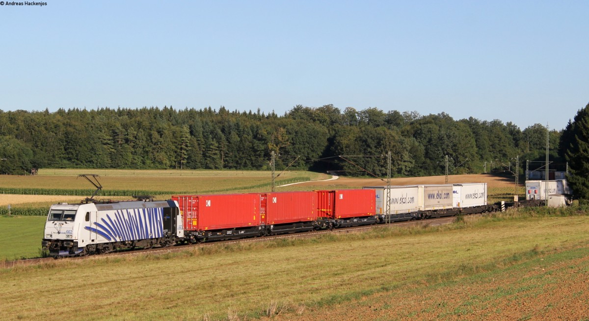 185 662-4 mit einem KV Zug bei Gurgelhau 5.9.13