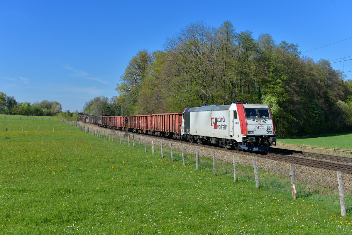 185 664 mit DGS 44129 am 17.04.2014 bei Vogl.