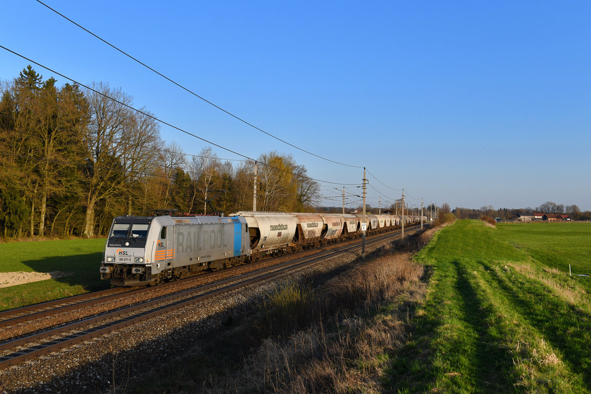 185 671 mit GAG 46194 am 08.04.2018 bei Andorf. 
