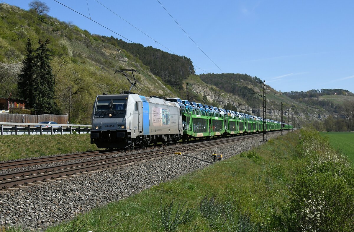 185 680 `Lecker Technik´ am 22.04.21 bei Karlstadt am Main