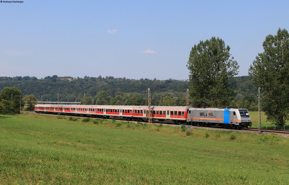 185 689-7 mit dem RE 95870 (Tübingen Hbf-Heilbronn Hbf) bei Kirchentellinsfurt 12.8.20