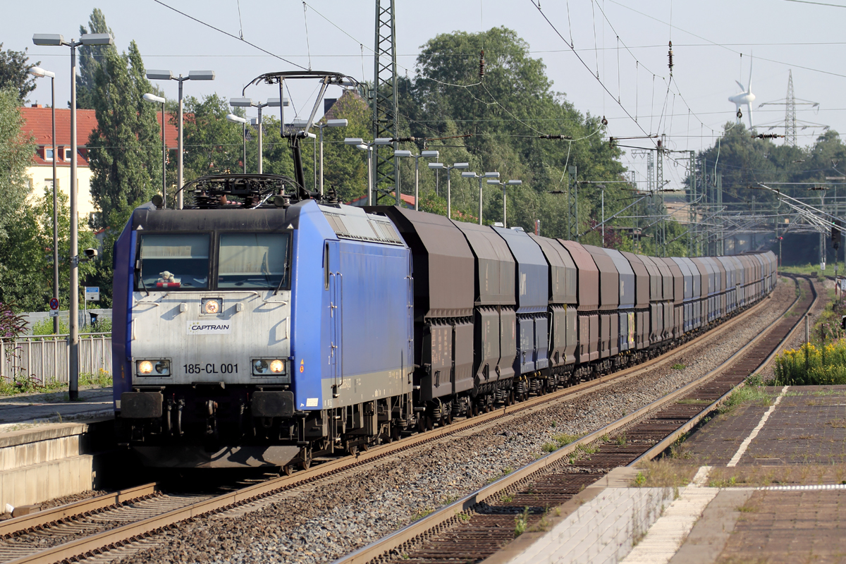 185-CL 001 durchfährt Recklinghausen Hbf. 23.8.2015