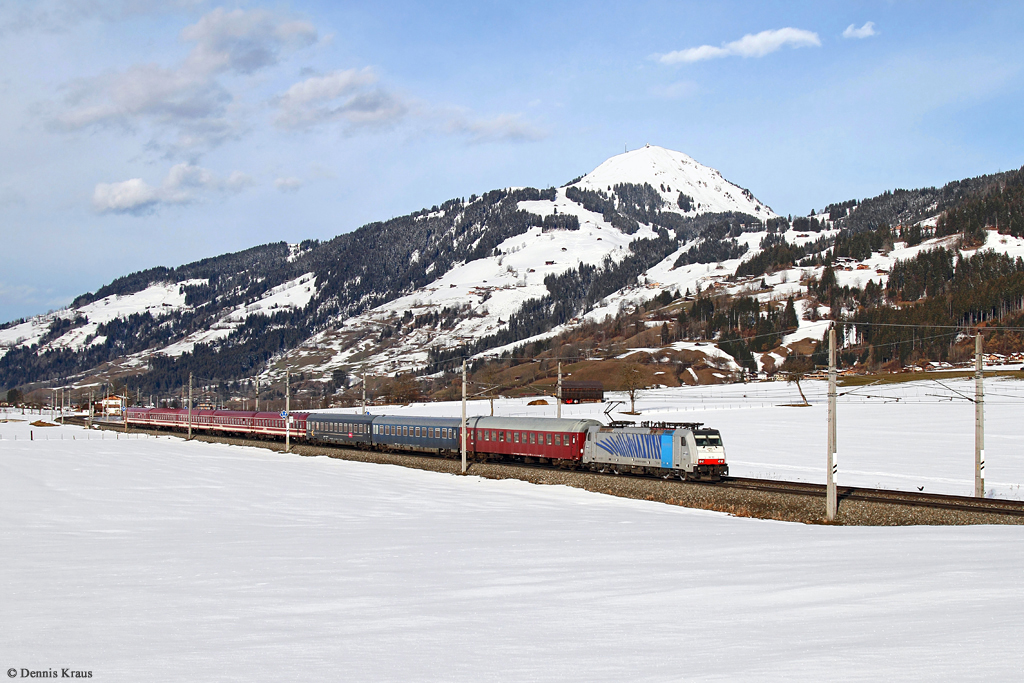 186 102 mit Turnuszug am 05.03.2016 bei Kirchberg.