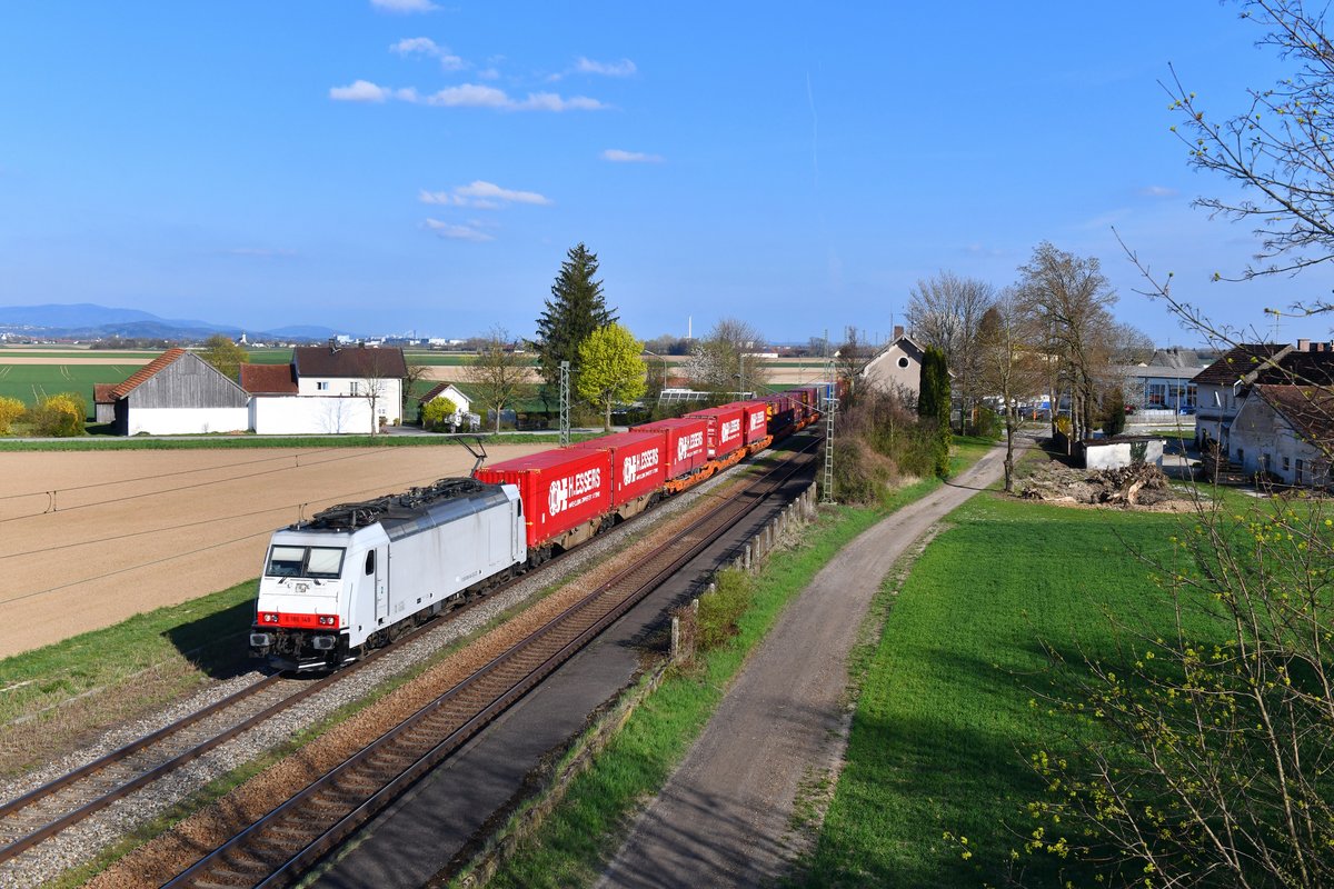186 148 mit DGS 40646 am 07.04.2019 bei Stephansposching. 