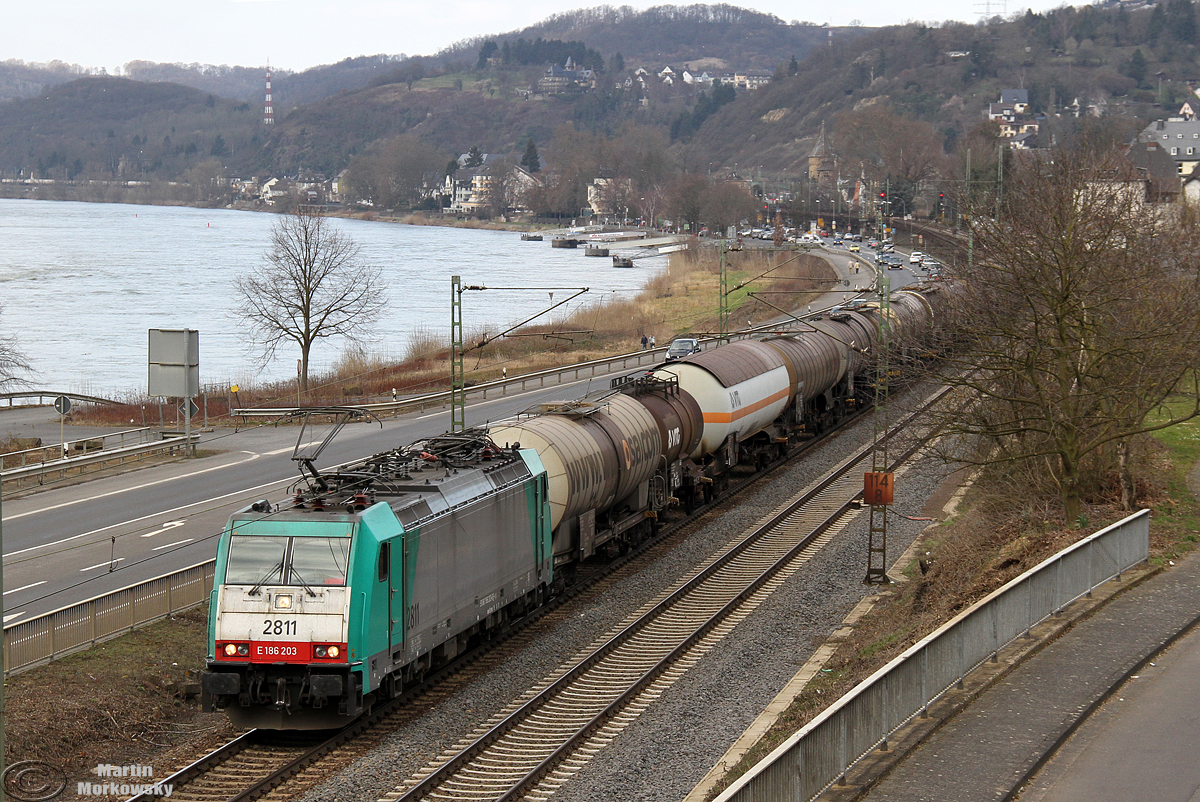 186 203 / 2811 bei Linz(Rhein) am 13.03.2016