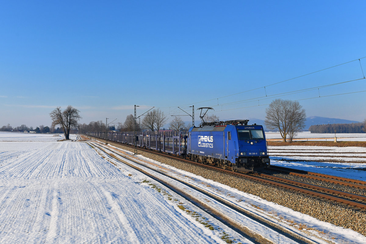 186 268 mit DGS 42581 am 31.01.2018 bei Langenisarhofen. 