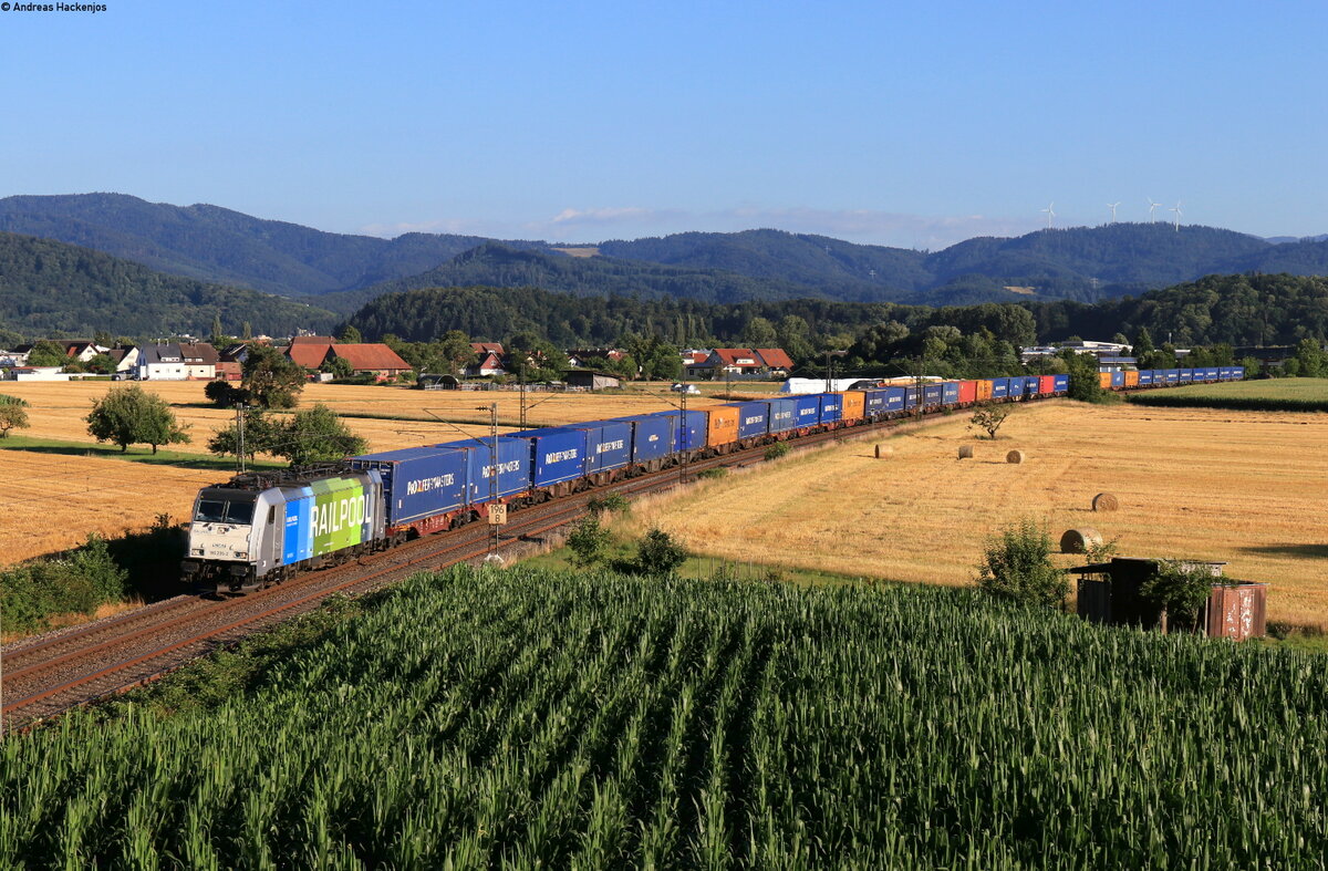 186 295-2 mit dem DGS *** bei Kollmarsreute 8.7.22