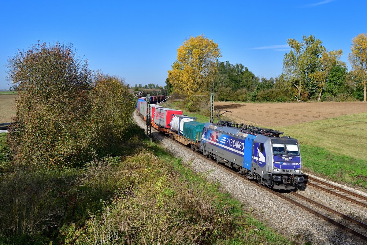 186 300 mit DGS 40679 am 13.10.2019 bei Langenisarhofen.