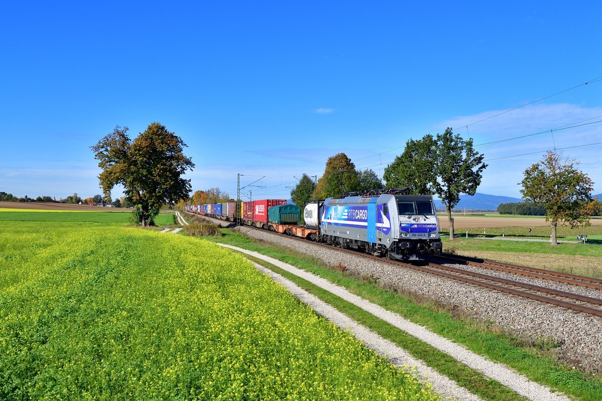 186 426 mit DGS 45181 am 17.10.2019 bei Langenisarhofen.
