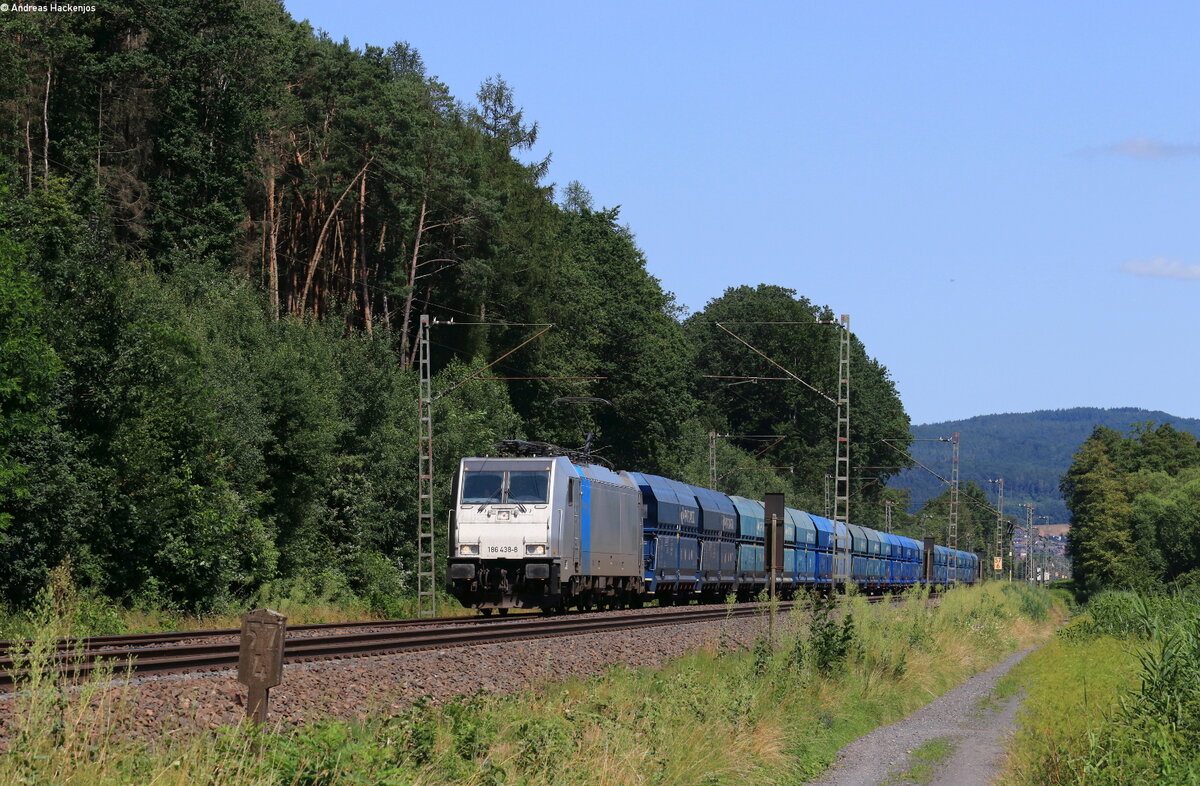 186 438-8 mit dem DGS **** bei Kinzighausen 18.7.21