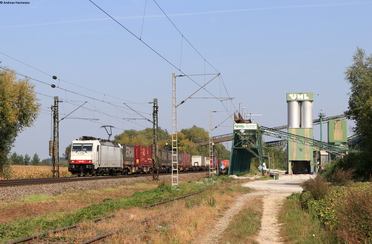 186 906 mit dem DGS 41033 (Krefeld Uerdingen-Busto Arsizio) bei Friesenheim 19.9.20