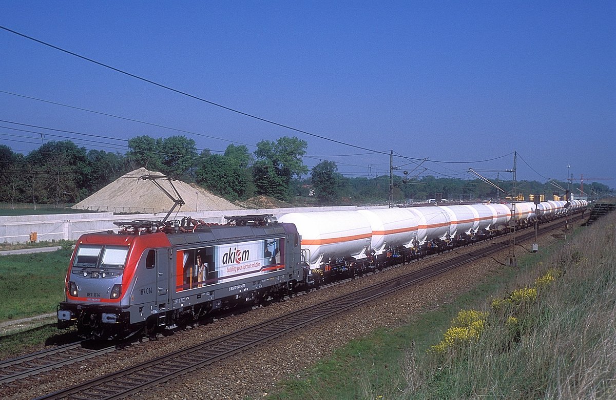 187 014  bei Rastatt  01.05.19