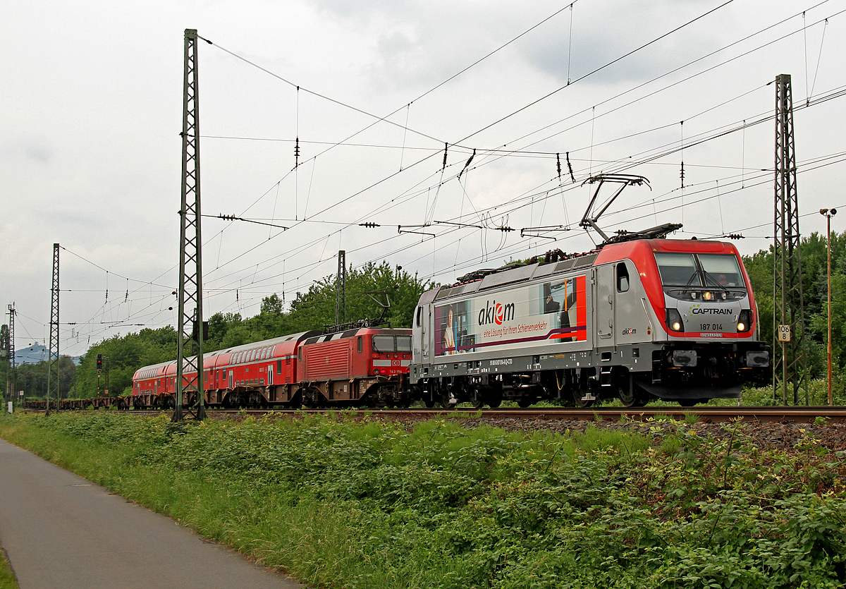 187 014 bei Unkel am 03.06.2017