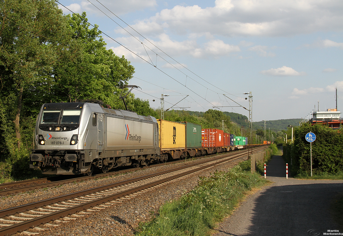 187 078 bei BN Limperich am 27.04.2020