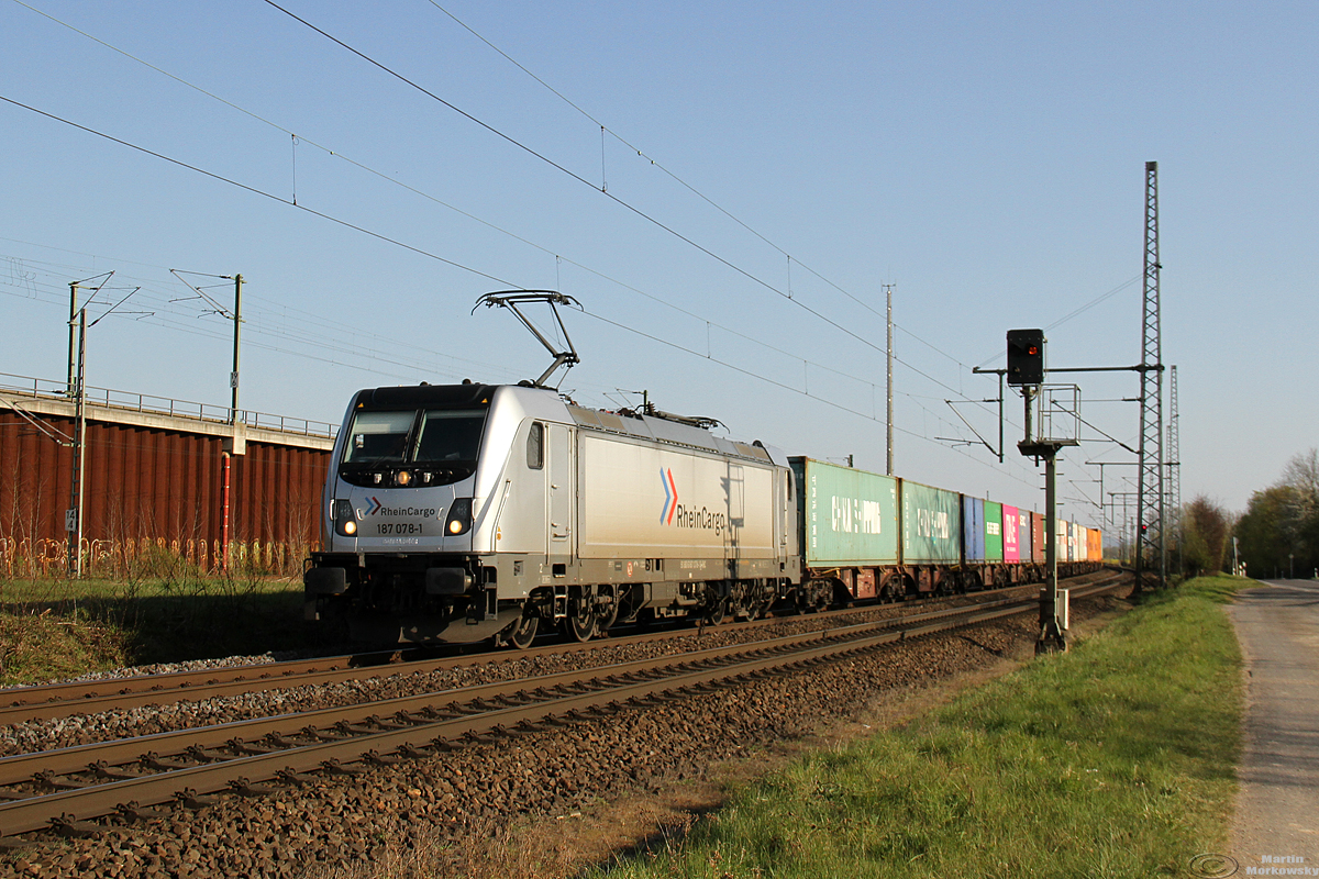 187 078 bei Porz Wahn am 06.04.2020