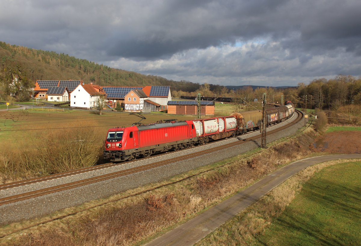 187 116-9 zu sehen am 21.02.20 in Hermannspiegel.