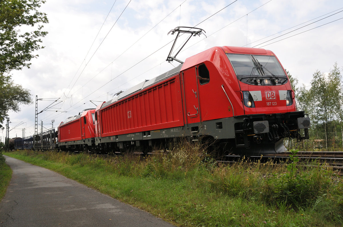 187 123 @ Darmstadt Kranichstein am 02.09.2017.