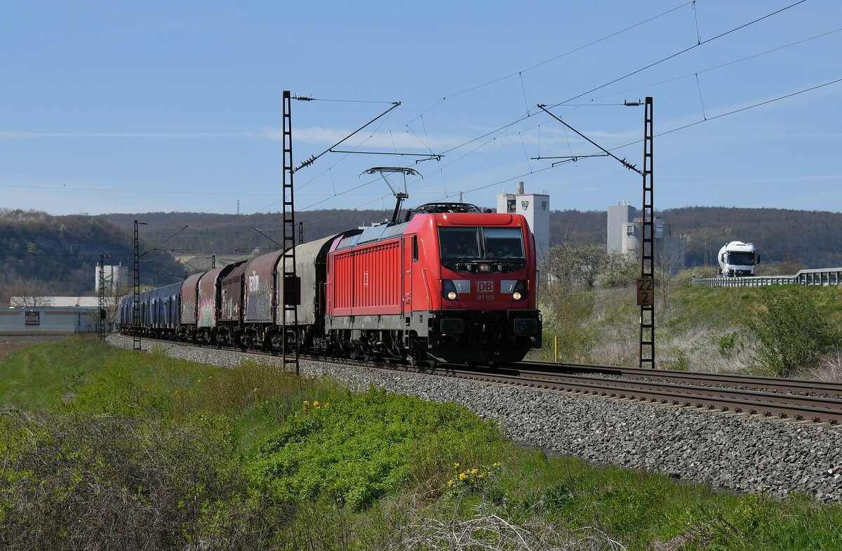 187 155 am 22.04.21 bei Karlstadt am Main