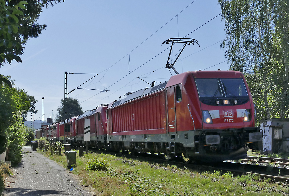 187 172 Lokzug, bestehend aus 3x BR 187, 1x BR 151 und 3x BR185 durch Bn-Beuel - 23.07.2019