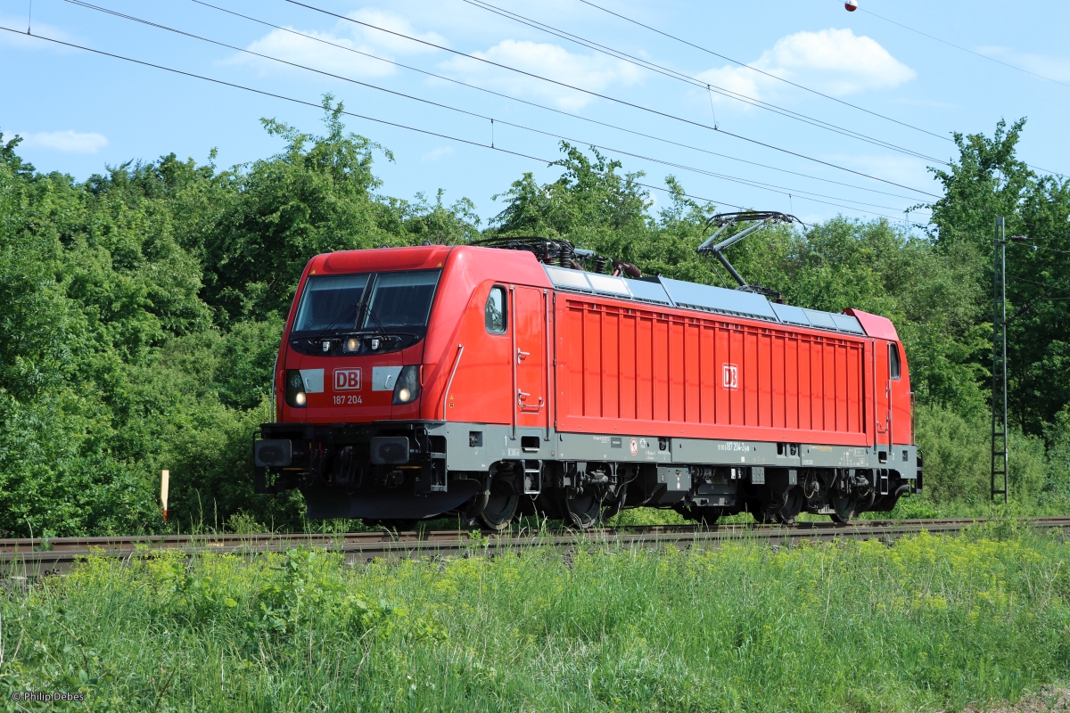 187 204-3 (DB) in Ratingen Lintorf, 18. Mai 2022