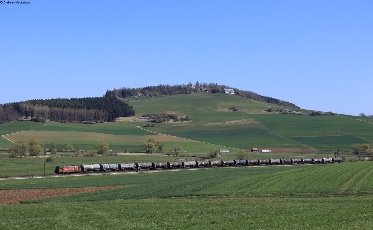 187 536-8 mit dem DGS 48080 (Birsfelden Hafen-Großkorbetha) bei Gutmadingen 14.4.20