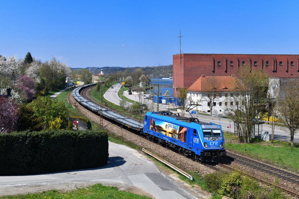 187 931 mit DGS 49147 am 15.04.2019 bei Passau. 