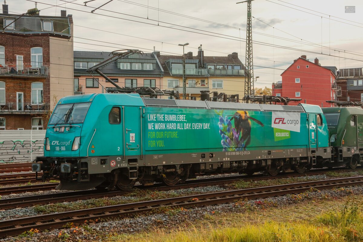 188 066 CFL Cargo  #ECOLOGISTICS  in K�ln, November 2025.